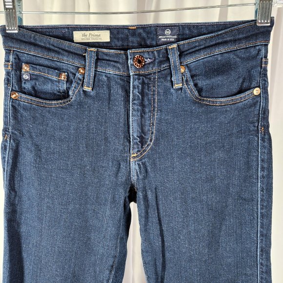 AG Adriano Goldschmied The Prima Mid-Rise Cigarette Size 26R 29" Inseam Raw Hem - Picture 3 of 8